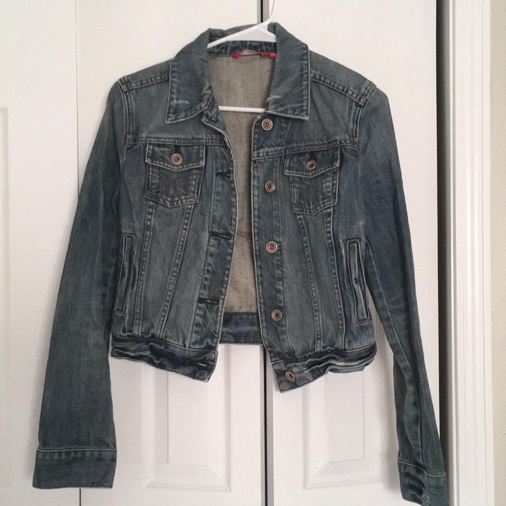 Express Cropped Denim Jacket